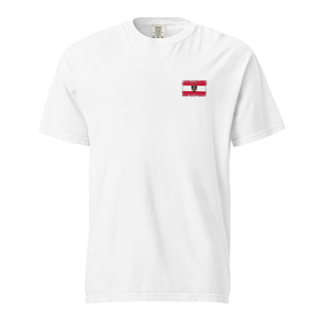 Austria Flag Tee | Front | Unisex | Heavyweight Cotton