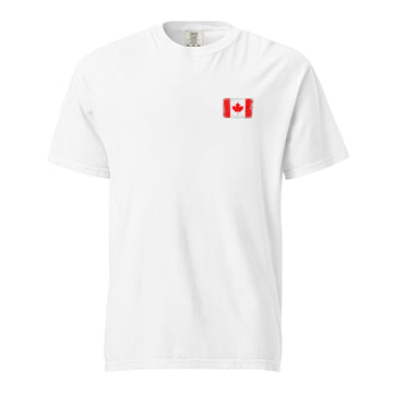 Canada Flag Tee | Front | Unisex | Heavyweight Cotton