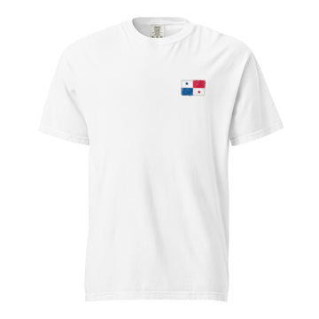 Panama Flag Tee | Front | Unisex | Heavyweight Cotton