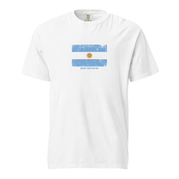 Argentina Flag T-Shirt | Unisex | Heavyweight Cotton
