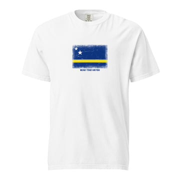 Curaçao Flag T-Shirt | Unisex | Heavyweight Cotton