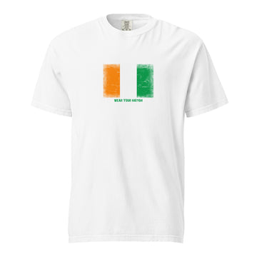 Côte d'Ivoire Flag T-Shirt | Unisex | Heavyweight Cotton