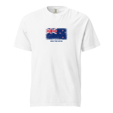 New Zealand Flag T-Shirt | Unisex | Heavyweight Cotton