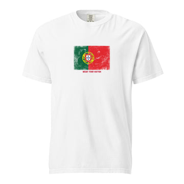 Portugal Flag T-Shirt | Unisex | Heavyweight Cotton