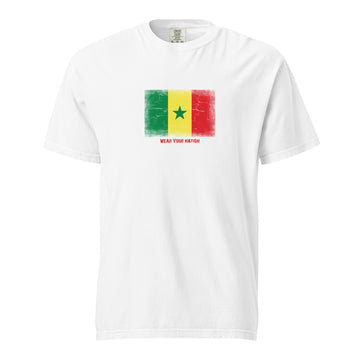 Senegal Flag T-Shirt | Unisex | Heavyweight Cotton
