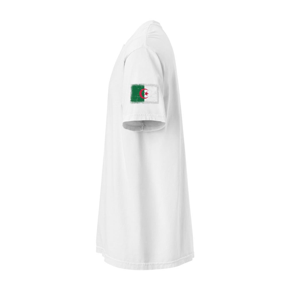 Algeria Flag Tee — Sleeve — White