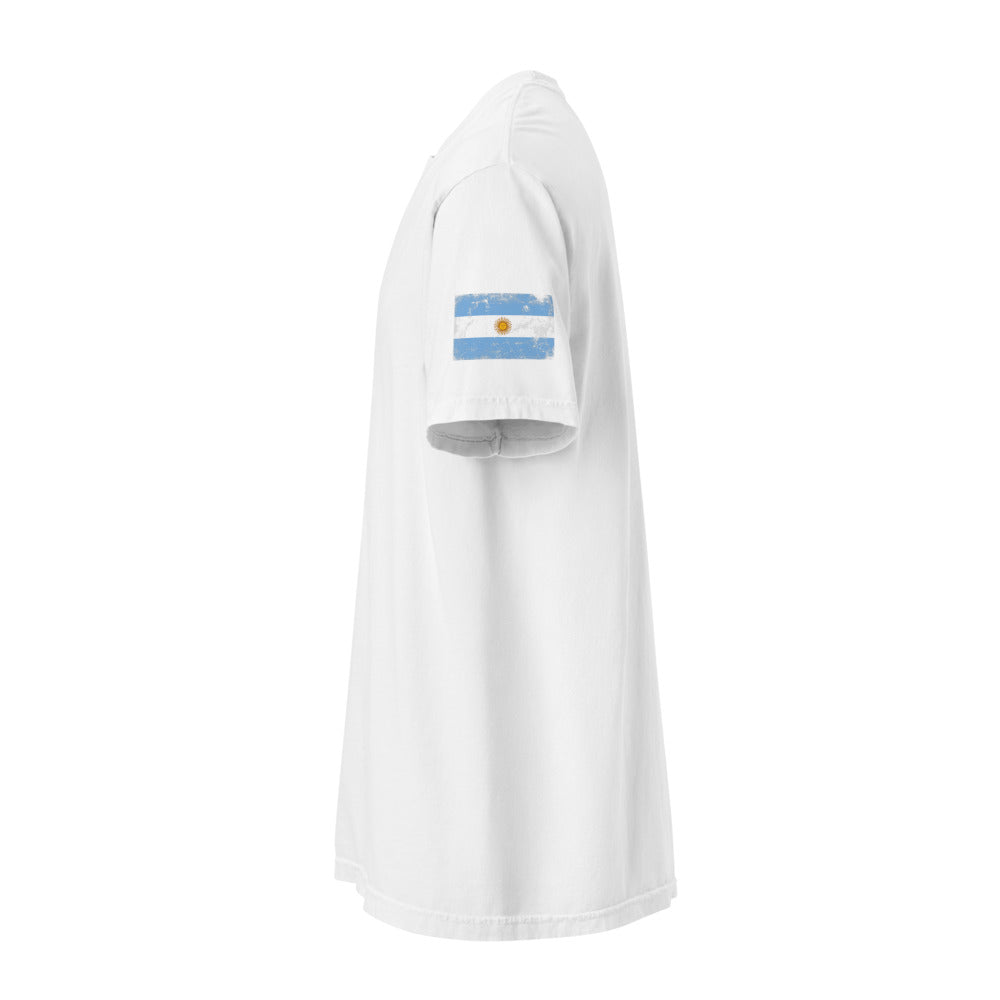 Argentina Flag Tee — Sleeve — White