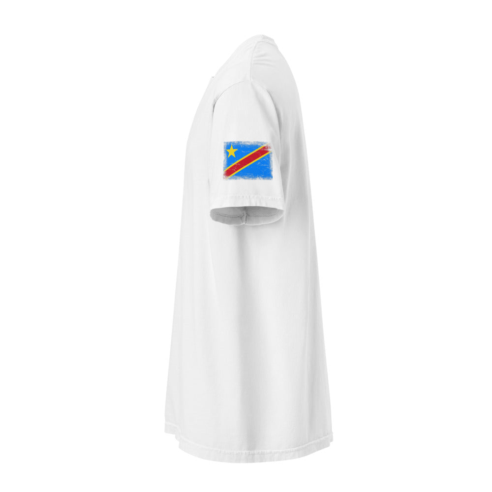 Congo Flag Tee — Sleeve — White
