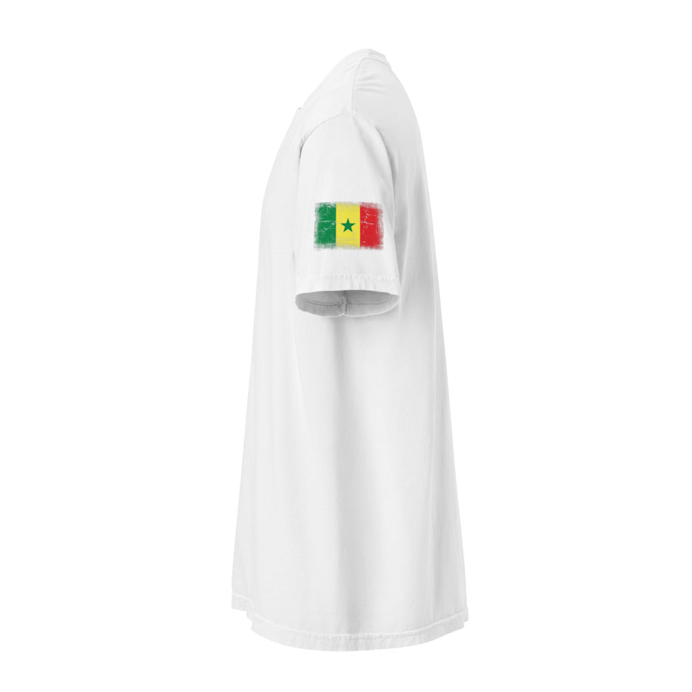 Senegal Flag Tee — Sleeve — White