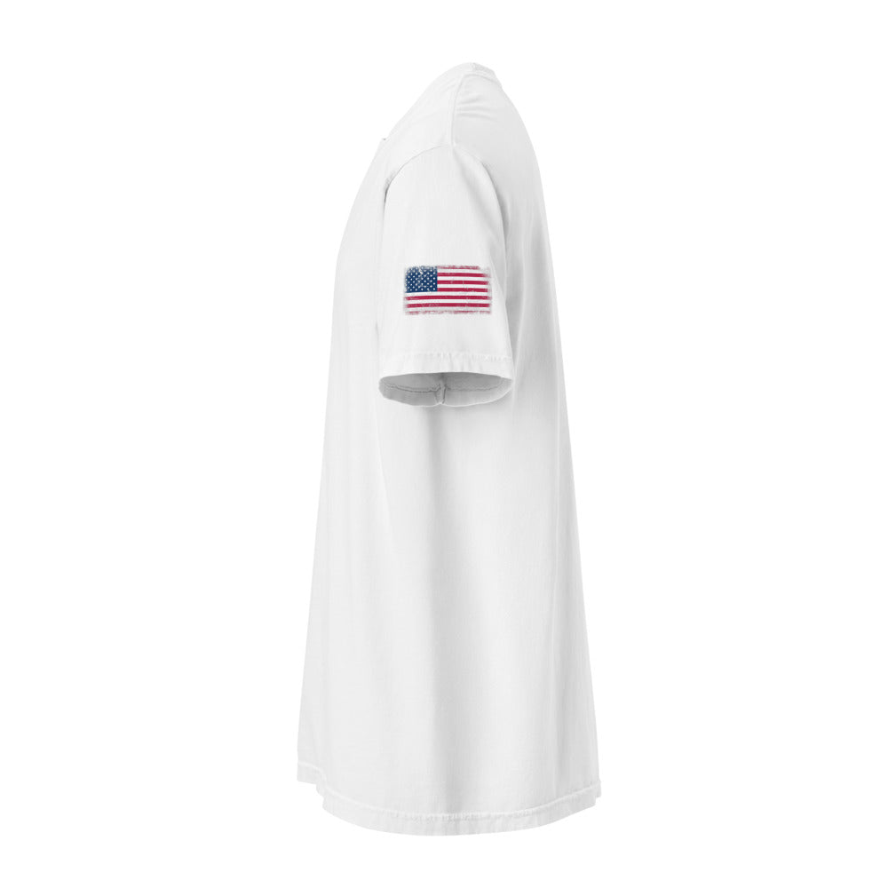 USA Flag Tee — Sleeve — White