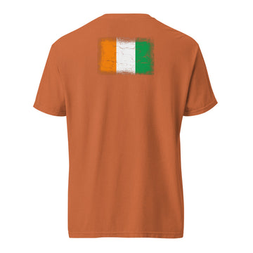 Côte d'Ivoire Flag Tee | Back Print | Unisex | Heavyweight Cotton