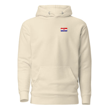 Croatia Flag Hoodie | Front | Unisex | Heavyweight Fleece
