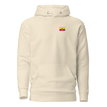 Ecuador Flag Hoodie | Front | Unisex | Heavyweight Fleece