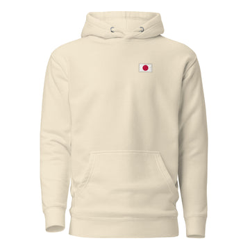 Japan Flag Hoodie | Front | Unisex | Heavyweight Fleece