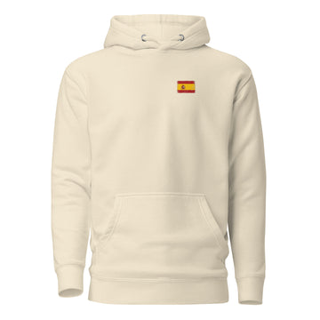 Spain Flag Hoodie | Front | Unisex | Heavyweight Fleece