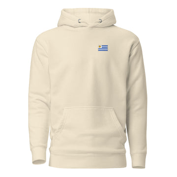 Uruguay Flag Hoodie | Front | Unisex | Heavyweight Fleece