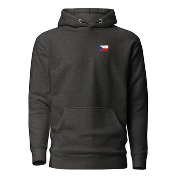 Czechia Flag Hoodie | Front | Unisex | Heavyweight Fleece