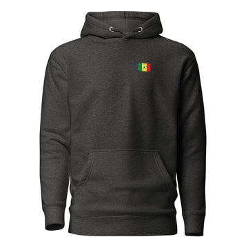 Senegal Flag Hoodie | Front | Unisex | Heavyweight Fleece