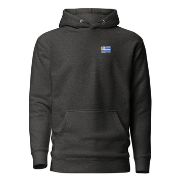 Uruguay Flag Hoodie | Front | Unisex | Heavyweight Fleece