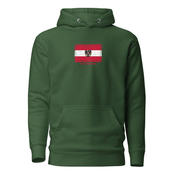 Austria Flag Hoodie | Unisex | Heavyweight Fleece