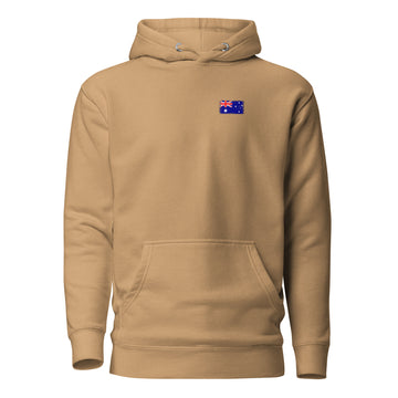 Australia Flag Hoodie | Front | Unisex | Heavyweight Fleece