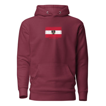 Austria Flag Hoodie | Unisex | Heavyweight Fleece