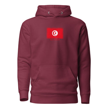 Tunisia Flag Hoodie | Unisex | Heavyweight Fleece