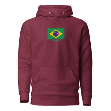 Brasil Flag Hoodie | Unisex | Heavyweight Fleece