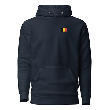 Belgium Flag Hoodie | Front | Unisex | Heavyweight Fleece