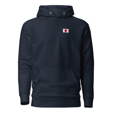 Japan Flag Hoodie | Front | Unisex | Heavyweight Fleece