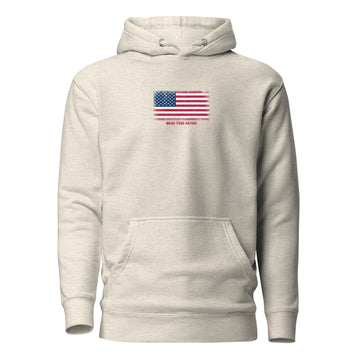 USA Flag Hoodie | Unisex | Heavyweight Fleece