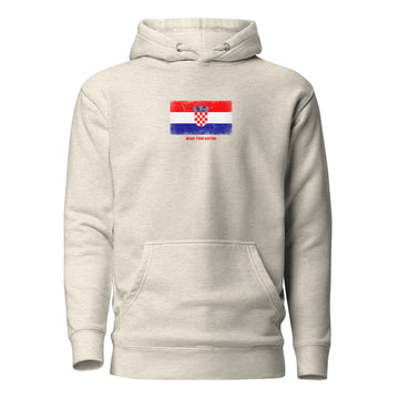 Croatia Flag Hoodie | Unisex | Heavyweight Fleece
