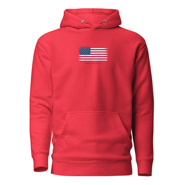USA Flag Hoodie | Unisex | Heavyweight Fleece