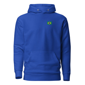 Brasil Flag Hoodie | Front | Unisex | Heavyweight Fleece