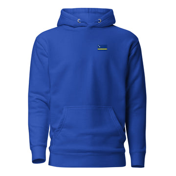 Curaçao Flag Hoodie | Front | Unisex | Heavyweight Fleece