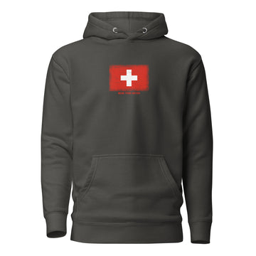 Switzerland Flag Hoodie | Unisex | Heavyweight Fleece