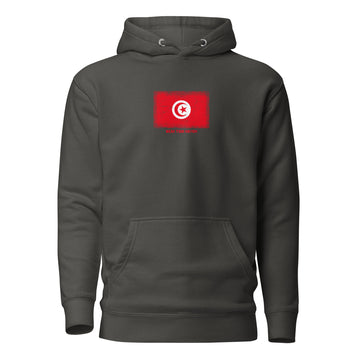 Tunisia Flag Hoodie | Unisex | Heavyweight Fleece