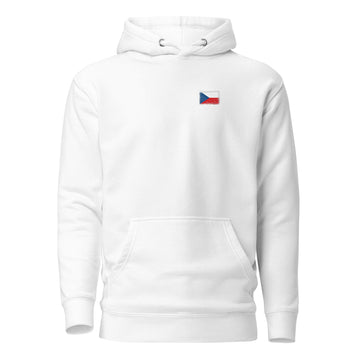Czechia Flag Hoodie | Front | Unisex | Heavyweight Fleece