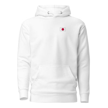 Japan Flag Hoodie | Front | Unisex | Heavyweight Fleece