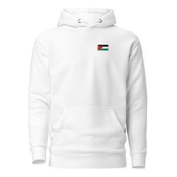 Jordan Flag Hoodie | Front | Unisex | Heavyweight Fleece