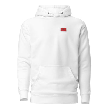 Morocco Flag Hoodie | Front | Unisex | Heavyweight Fleece