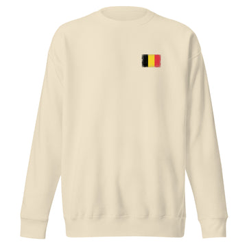 Belgium Flag Sweatshirt | Front | Unisex | Premium Fleece