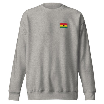 Ghana Flag Sweatshirt | Front | Unisex | Premium Fleece