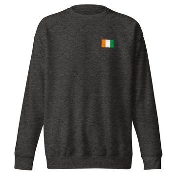 Côte d'Ivoire Flag Sweatshirt | Front | Unisex | Premium Fleece