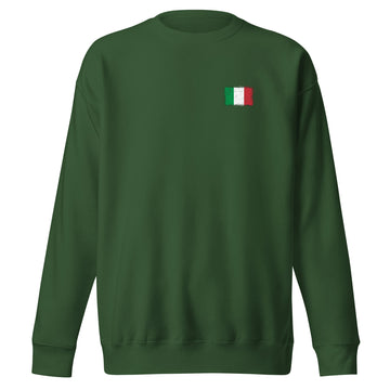 Italy Flag Sweatshirt | Front | Unisex | Premium Fleece