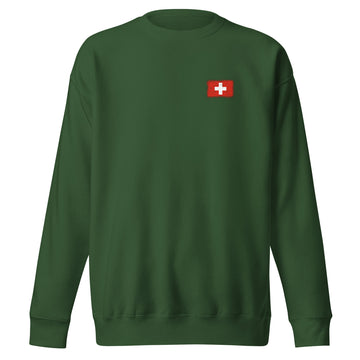 Switzerland Flag Sweatshirt | Front | Unisex | Premium Fleece