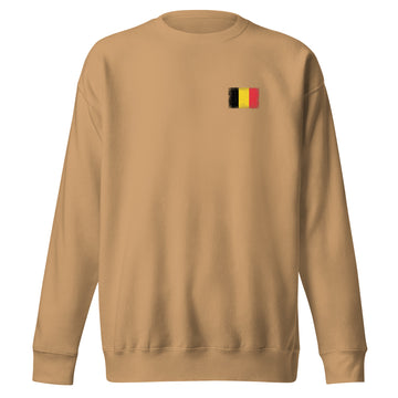 Belgium Flag Sweatshirt | Front | Unisex | Premium Fleece