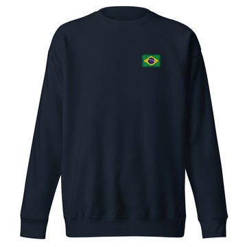 Brasil Flag Sweatshirt | Front | Unisex | Premium Fleece