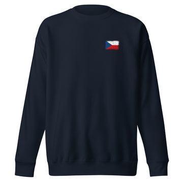 Czechia Flag Sweatshirt | Front | Unisex | Premium Fleece