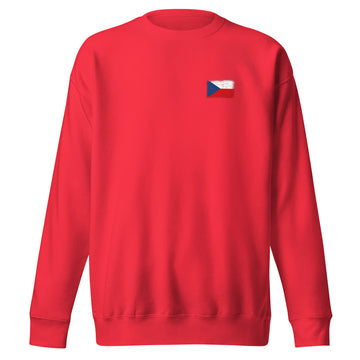 Czechia Flag Sweatshirt | Front | Unisex | Premium Fleece